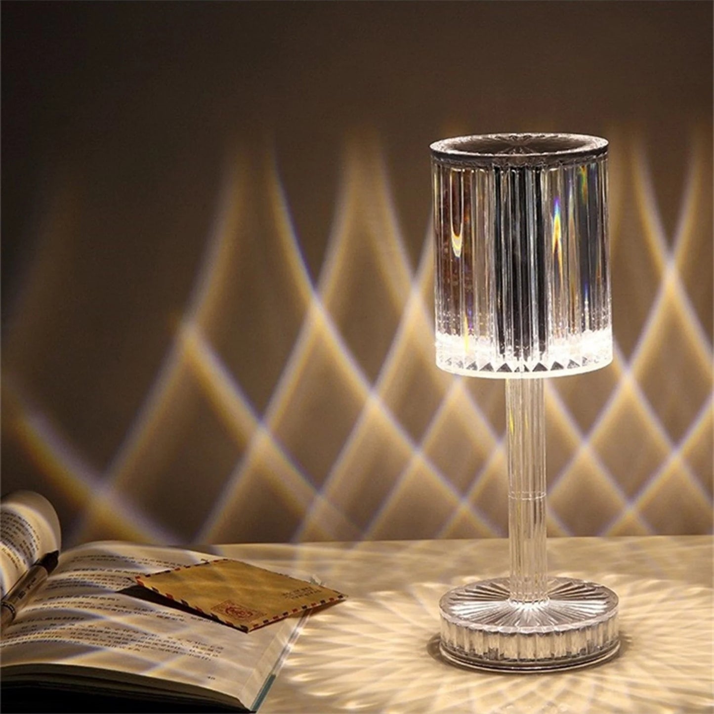 Crystal Diamond Table Lamp